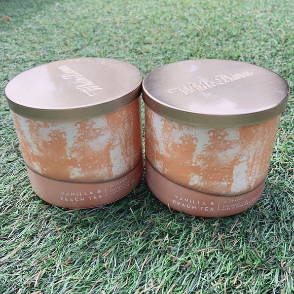 BBW Vanilla & Peach Tea candle set - Picture 8 of 9